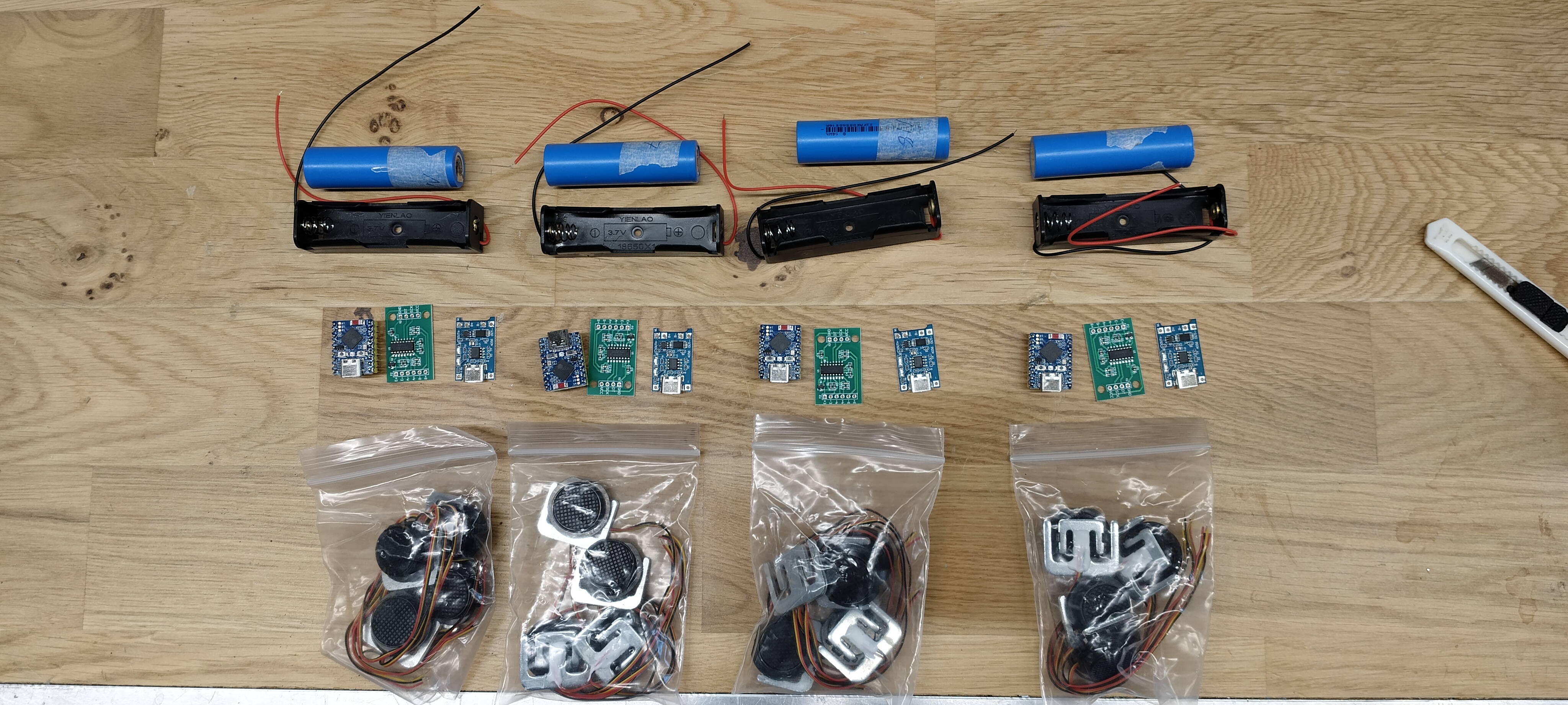 Force plate V3 components for four new prototypes