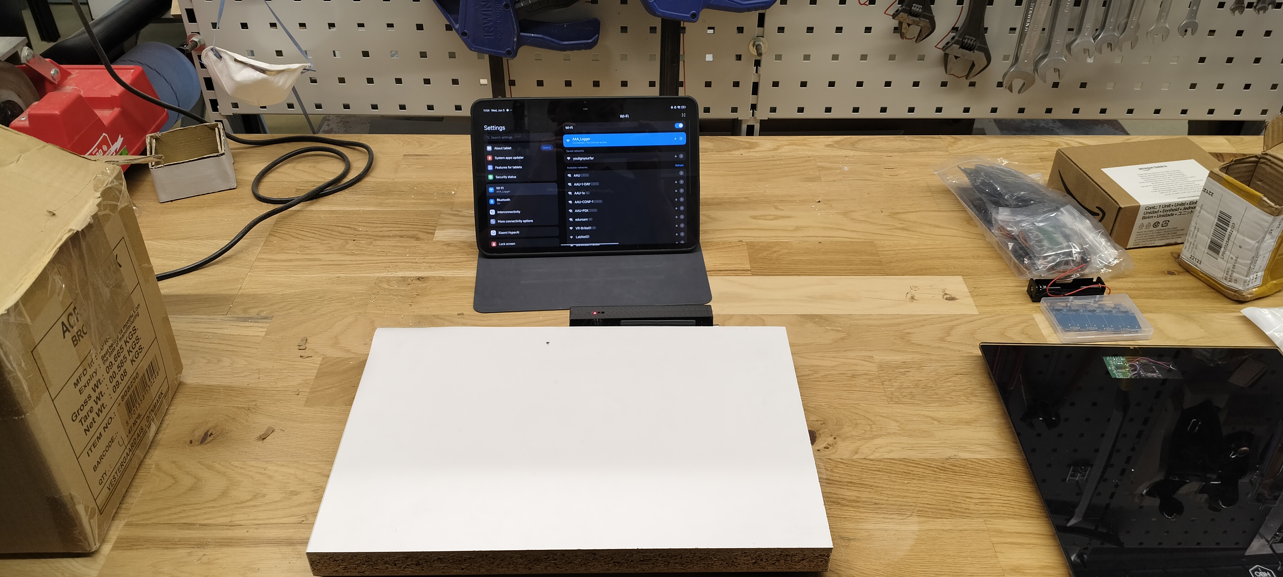 Force plate WiFi setup in the field